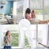 Window and Screen Door Replacement, 85 x 145 cm (33.4 x 57 in), Polyester Mesh, Black view 2