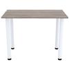 AKKE Dining Table, 70 x 60 cm, Small Kitchen Table or Desk, White Legs view 2