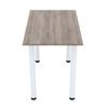 AKKE Dining Table, 70 x 60 cm, Small Kitchen Table or Desk, White Legs view 3