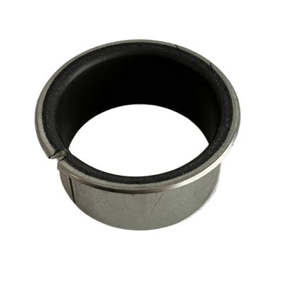 5x Flanged Plain Bearing Bushing, Steel/PTFE, 25 x 28 x 35 x 11.5 mm