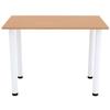 AKKE Dining Table 110 x 65 cm with White Legs view 2