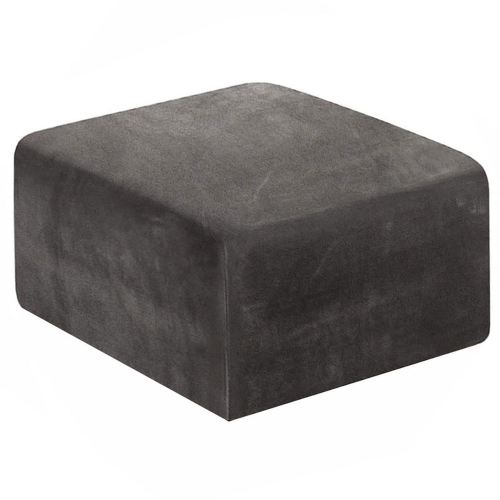 Stretch Square Ottoman Cover, Velvet, for Footstools and Storage Ottomans