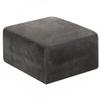 Stretch Square Ottoman Cover, Velvet, for Footstools and Storage Ottomans view 1