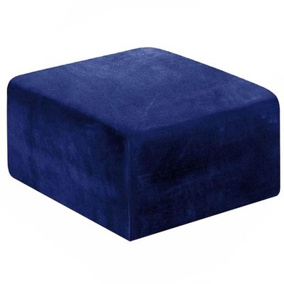 Stretch Square Ottoman Cover, Velvet Footstool Slipcover