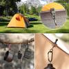 72-Pack Small Colorful Aluminum Carabiners, D-Clip Keychain Hooks, 46 x 24 mm view 4