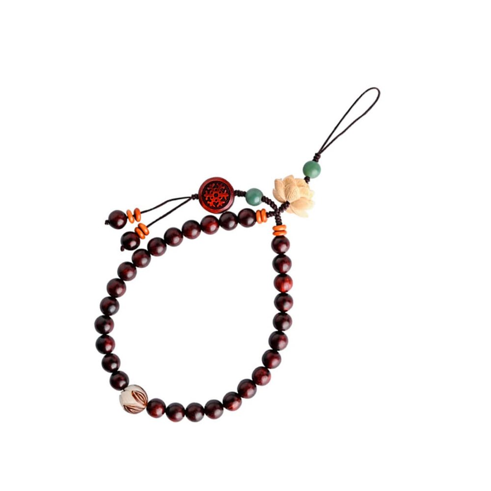 UKCOCO Retro Phone Lanyard with Lotus Pendant for Wrist