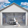 Magnetic Fly Screen Door 150 x 250 cm, Self-Closing Mosquito Net Curtain for Doors and Patios, Foldable, Black view 1