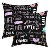 Hippie Graffiti Pillow Covers 45 x 45 cm, Set of 2, Dance Life view 1