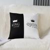Queen and King Pillow Covers 55 x 55 cm, Set of 2, Decorative Throw Pillowcases view 2