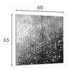 DarHaus Glass Stove Cover, 60 x 65 cm, Gray Drops view 2