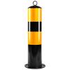 Heavy-Duty Round Reflective Steel Driveway Bollard view 1