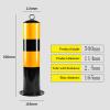 Heavy-Duty Round Reflective Steel Driveway Bollard view 3