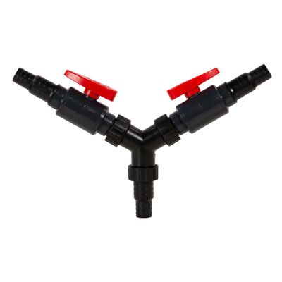 AquaForte 3-Way Valve Y Water Distributor, 20/25 mm, with 2 Ball Valves