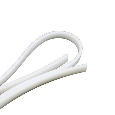 1 m Solid Silicone Sealing Strip, White Square Rubber, 20 × 30 mm