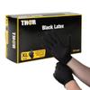 THOR Black Latex Gloves, XL, 100 Count view 1