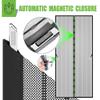 CGUOZI Magnetic Screen Door 115 x 240 cm, Retractable Mesh Curtain for Balcony, Patio and Doors, Black view 3