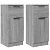 vidaXL Sideboards 2 pcs. Gray Sonoma 30 x 30 x 70 cm Engineered Wood view 1