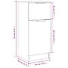 vidaXL Sideboards 2 pcs. Gray Sonoma 30 x 30 x 70 cm Engineered Wood view 3