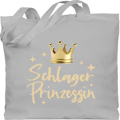 Shirtracer Cotton Drawstring Bag – Schlager Princess – Light Gray