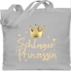 Shirtracer Cotton Drawstring Bag – Schlager Princess – Light Gray view 1