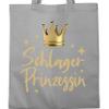 Shirtracer Cotton Drawstring Bag – Schlager Princess – Light Gray view 3