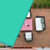 Rectangular Sun Shade Sail 3.5 x 5.5 m, 98% UV Protection, White view 3