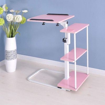 KLZUOPT Portable Height-Adjustable Mobile Computer Table, Color C