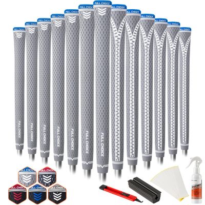 Full Choice Rubber Golf Grips, 13-Piece Set with Installation Kits