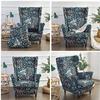 Wingback Chair Slipcover with Ottoman Cover, 3-Piece Set view 2