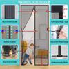 Magnetic Insect Screen Door, 270 x 285 cm, Black view 3