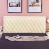 YOPOIY Stretch Polyester Headboard Cover, Solid-Color Slipcover for Full/Queen/King Beds, Dark Yellow, 120 cm/47 in view 3