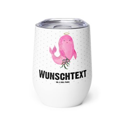 Mr. & Mrs. Panda Personalized Virgo Wine Tumbler with Custom Name