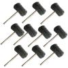 10-Piece 1-Inch (25 mm) Cotton Abrasive Disc Set, Wool Felt Polishing Brushes with 1/8-Inch Shank, P400 Scouring Pads view 1