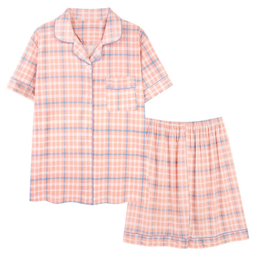 Women's Short Pajama Set, Cherry Blossom Pink, XL
