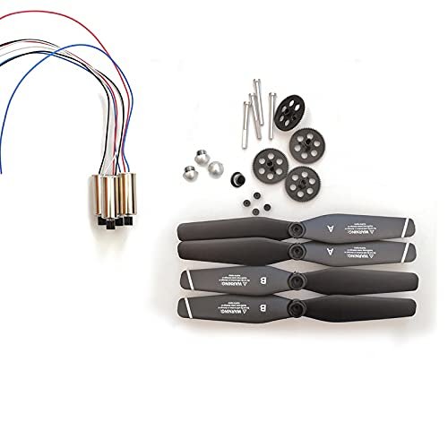 OZLLO S167/S166 RC Drone Replacement Parts Kit, Propeller Blades, Motor Gear, Aluminum Shaft, 3.7V Motor Kit