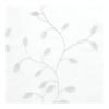 Homxi Sheer Curtains, 2-Piece Set, 40 x 54 in, White Leaf Pattern view 2