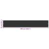Bussandri Exclusive Balcony Privacy Screen HDPE 75 x 500 cm Anthracite view 2