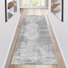 Siunwdiy Gray Washable Non-Slip Runner Rug, 110 x 160 cm view 1