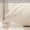 Stellhome 2-Pack Soft Velvet Pillow Covers, 55 x 55 cm, Cream view 3