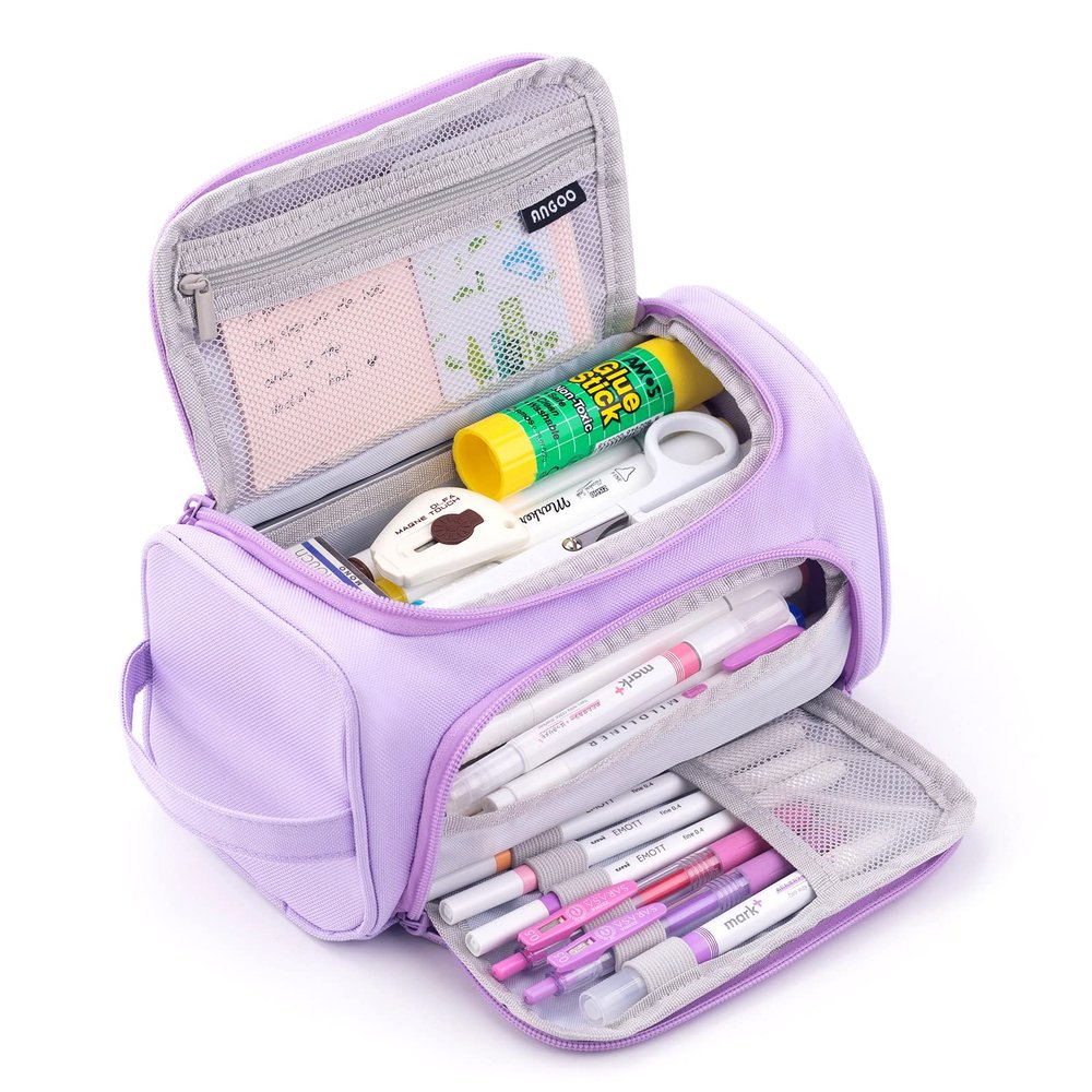 HVOMO Large-Capacity Pencil Case, Purple