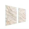 DarHaus 2-Piece Glass Stovetop Covers 85 x 52 cm, Marble Beige view 1