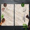 DarHaus 2-Piece Glass Stovetop Covers 85 x 52 cm, Marble Beige view 3