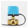 Motorized 3-Way Brass Ball Valve, 24 VDC Normally Open, 1.25 in, 2-Wire view 4