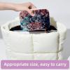 RODAILYCAY Abstract Watercolor Jewelry Box with Metal Zipper, Velvet Jewelry Storage Case, 5.6 x 15.5 x 10.4 cm view 4