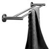 Round Stainless Steel Towel Bar, Brushed Silver Finish, Wall-Mounted, 80 cm view 1