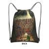 Outdoor Drawstring Backpack with Zipper Pockets, 15.3 x 18 in / 39 x 46 cm (L x H) view 3