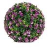 DAZZLEEX Landscaping Grass Ball, Artificial Rose Flowers, Topiary, Hanging Basket, Plant, UV-Stable (Ø 25 cm) view 1