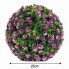 DAZZLEEX Landscaping Grass Ball, Artificial Rose Flowers, Topiary, Hanging Basket, Plant, UV-Stable (Ø 25 cm) view 2