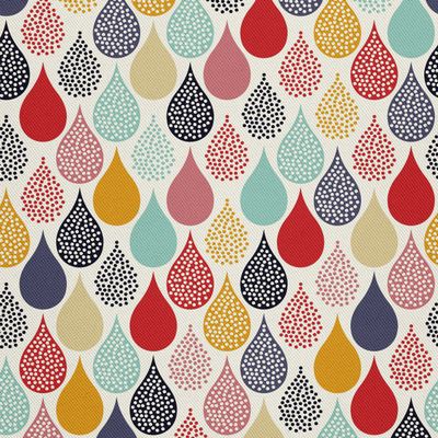 HEKO PANELS Waterproof Oxford Fabric, Colorful Drops, 3 Meters, 155 × 300 cm