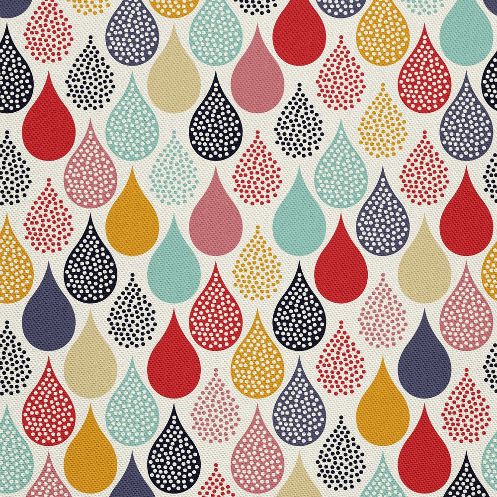 HEKO PANELS Waterproof Oxford Fabric, Colorful Drops, 3 Meters, 155 × 300 cm